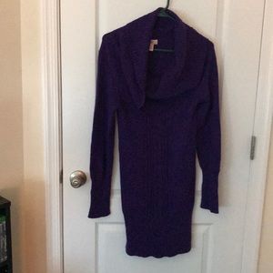 Candies Sweater dress in purple